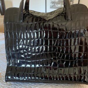 DKNY CITY Embossed Croc Handbag
